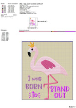 Load image into Gallery viewer, Baby Flamingo Machine Embroidery Designs, Pink Flamingo Embroidery Patterns, Cute Flamingo Bird Embroidery Sayings, Tropical Pes, Summer Hus-Kraftygraphy

