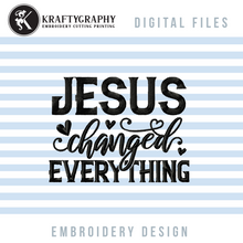 Load image into Gallery viewer, Jesus Embroidery Designs, Religious Embroidery Designs , Machine Embroidery Religious Sayings, Spiritual Embroidery Designs, Catholic Embroidery Designs, Bible Verses Embroidery Designs, Church Embroidery Patterns, Christianity Embroidery Designs,-Kraftygraphy
