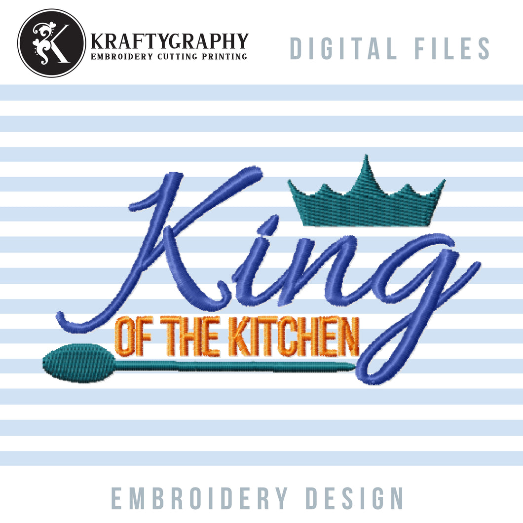 Kitchen Towel Machine Embroidery Files, Sarcastic Embroidery Patterns, Adult Humor Embroidery Designs, Kitchen Apron Pes Files, Kitchen King-Kraftygraphy
