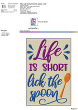 Load image into Gallery viewer, Funny kitchen embroidery patterns - lick the spoon-Kraftygraphy
