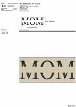 Load image into Gallery viewer, Mother&#39;s Day embroidery designs - mom word-Kraftygraphy
