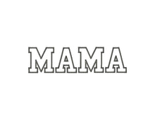 Load image into Gallery viewer, Mother&#39;s Day embroidery design applique - mama word in athletic font-Kraftygraphy
