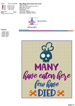 Load image into Gallery viewer, Funny kitchen machine embroidery designs - Many have eaten-Kraftygraphy
