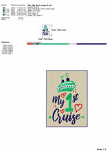 Load image into Gallery viewer, My First Cruise Machine Embroidery Designs-Kraftygraphy
