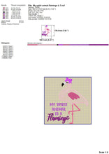 Load image into Gallery viewer, Pink Flamingo Machine Embroidery Designs, Cute Flamingo Embroidery Patterns, Simple Flamingo Pes Files, Summer Bird Jef, Embroidery Sayings-Kraftygraphy
