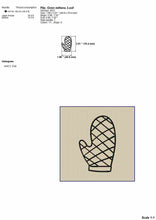 Load image into Gallery viewer, Oven gloves kitchen embroidery design for machine-Kraftygraphy

