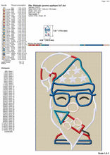 Load image into Gallery viewer, 4th of July Gnome machine embroidery design applique - 3 sizes-Kraftygraphy
