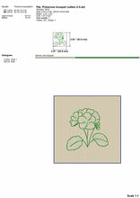 Load image into Gallery viewer, Primerose Bouquet Embroidery Design for Spring Projects-Kraftygraphy
