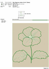 Load image into Gallery viewer, Simple Primrose Flower Embroidery Design for Machine Embroidery-Kraftygraphy
