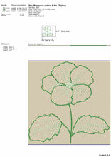 Load image into Gallery viewer, Simple Primrose Flower Embroidery Design for Machine Embroidery-Kraftygraphy
