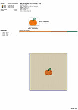 Load image into Gallery viewer, Mini Pumpkin Embroidery Design, Fall Machine Embroidery Patterns, Thanksgiving Embroidery Ideas,-Kraftygraphy

