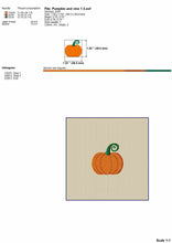 Load image into Gallery viewer, Mini Pumpkin Embroidery Design, Fall Machine Embroidery Patterns, Thanksgiving Embroidery Ideas,-Kraftygraphy
