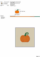 Load image into Gallery viewer, Mini Pumpkin Embroidery Design, Fall Machine Embroidery Patterns, Thanksgiving Embroidery Ideas,-Kraftygraphy
