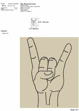 Load image into Gallery viewer, Rock hand embroidery design for machine-Kraftygraphy
