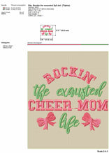 Load image into Gallery viewer, Cheer embroidery designs - Cheer mom sayings-Kraftygraphy

