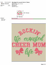 Load image into Gallery viewer, Cheer embroidery designs - Cheer mom sayings-Kraftygraphy
