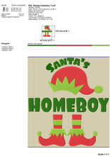 Load image into Gallery viewer, $1.00 machine embroidery designs, Cute Christmas Elf Embroidery Sayings, Kids Christmas Embroidery Patterns,-Kraftygraphy
