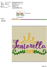Load image into Gallery viewer, Senior 2023 Machine Embroidery Designs, Graduation Embroidery Sayings, Class of 2023 Embroidery Patterns, Senior Cap Pes Files, Stole vp3-Kraftygraphy

