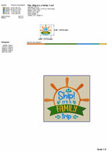 Load image into Gallery viewer, Family Trip Machine Embroidery Designs, Cruise Embroidery Patterns-Kraftygraphy
