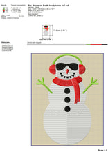 Load image into Gallery viewer, Snowman Embroidery Designs, Snowgirl Embroidery Patterns, Snowman Group Embroidery Files, Christmas Embroidery Fill Stitch, Snowman Applique-Kraftygraphy
