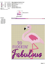 Load image into Gallery viewer, Pink Flamingo Machine Embroidery Designs, Cute Flamingo Embroidery Patterns, Summer Embroidery Ideas, Tropical Pes Files, Funny Jef Files, Summer Pes-Kraftygraphy
