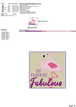 Load image into Gallery viewer, Pink Flamingo Machine Embroidery Designs, Cute Flamingo Embroidery Patterns, Summer Embroidery Ideas, Tropical Pes Files, Funny Jef Files, Summer Pes-Kraftygraphy
