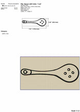 Load image into Gallery viewer, Spoon with holes kitchen embroidery designs-Kraftygraphy
