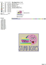 Load image into Gallery viewer, Funny kitchen embroidery designs for dish towels-Kraftygraphy
