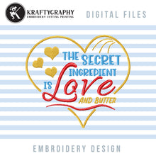 Load image into Gallery viewer, Kitchen embroidery designs funny - secret ingredient-Kraftygraphy
