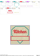 Load image into Gallery viewer, This kitchen is for display only - funny kitchen embroidery designs-Kraftygraphy
