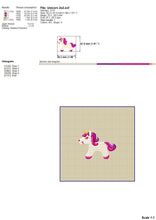 Load image into Gallery viewer, Unicorn Applique Embroidery, Unicorn Fill Stitch Embroidery, Cute Unicorn Embroidery Designs, Girl Embroidery Patterns, Baby Bodysuit Embroidery, Baby Bibs Embroidery-Kraftygraphy
