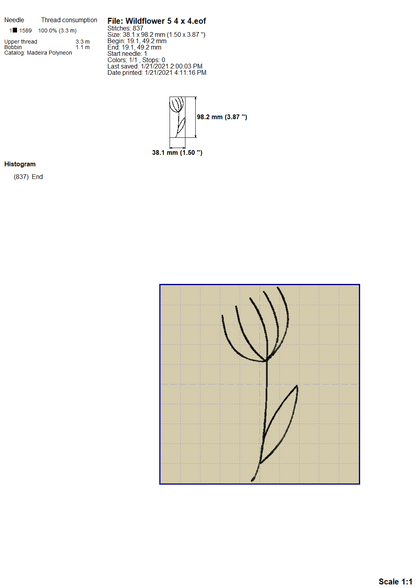 Wildflower Embroidery Designs, Floral Borders Embroidery Patterns, Flower Outline Pes Files, Simple Flowers Embroidery Files, Easy Flowers Jef Files, Daisy Hus Files, Small Flowers, Mini Flowers, Embroidery Bundle, Ith Embroidery, Cute Flowers-Kraftygraphy