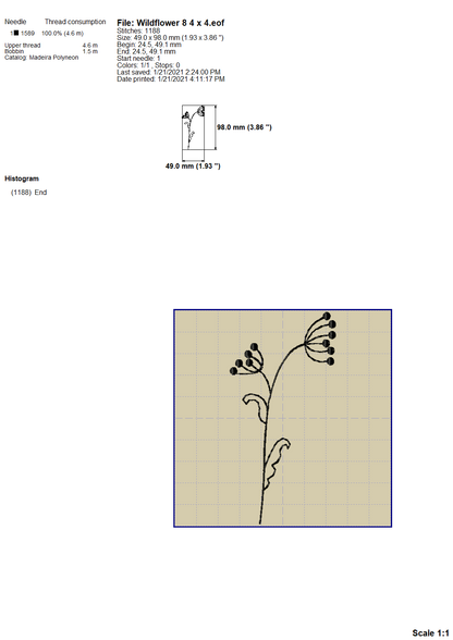 Wildflower Embroidery Designs, Floral Borders Embroidery Patterns, Flower Outline Pes Files, Simple Flowers Embroidery Files, Easy Flowers Jef Files, Daisy Hus Files, Small Flowers, Mini Flowers, Embroidery Bundle, Ith Embroidery, Cute Flowers-Kraftygraphy