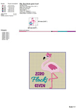 Load image into Gallery viewer, Funny Flamingo Machine Embroidery Designs, Sarcastic Embroidery Sayings, Summer Bird Embroidery Patterns, Tropical Pes Files, Pink Flamingo-Kraftygraphy
