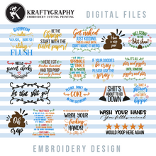 Load image into Gallery viewer, Bath Towel Embroidery Designs Bundle,-Kraftygraphy
