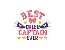 Load image into Gallery viewer, Cheer embroidery designs - Best cheer captain-Kraftygraphy
