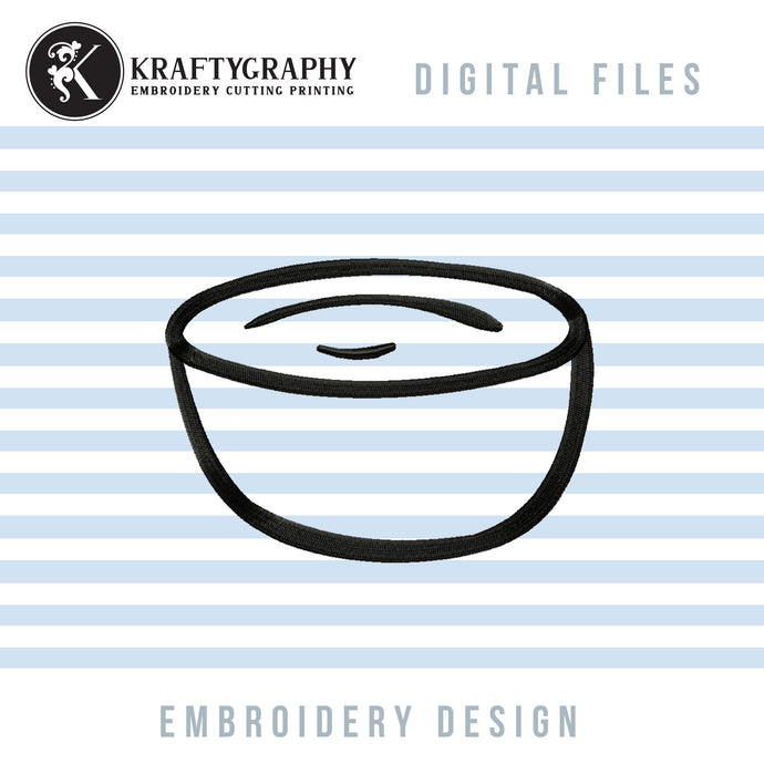 Bowl kitchen embroidery design-Kraftygraphy