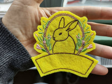 Load image into Gallery viewer, Easter embroidery designs - Bunny frame for name-Kraftygraphy
