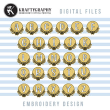 Load image into Gallery viewer, 5&#39; Embossed Machine Embroidery Font, Bath Towels Embroidery Designs-Kraftygraphy
