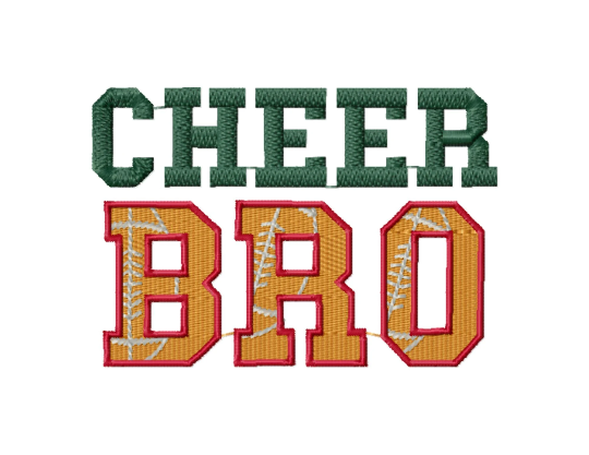 Cheer embroidery designs - Cheer bro-Kraftygraphy