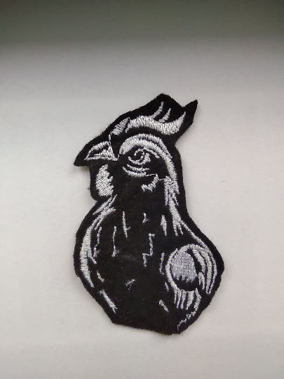 Funny looking chicken embroidery design-Kraftygraphy