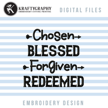 Load image into Gallery viewer, Religious Easter Embroidery Designs, Bible Verses Embroidery Designs, Proverbs Embroidery Designs, Bookmark Embroidery Designs, Towel Embroidery, Christian Symbols Embroidery,-Kraftygraphy
