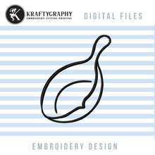 Load image into Gallery viewer, Frying pan kitchen embroidery designs-Kraftygraphy

