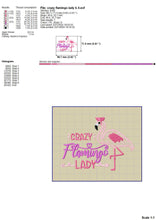Load image into Gallery viewer, Pink Flamingo Machine Embroidery Designs for Women, Tropical Embroidery Patterns, Summer Pes Files, Cute Flamingo Jef, Embroidery Sayings-Kraftygraphy
