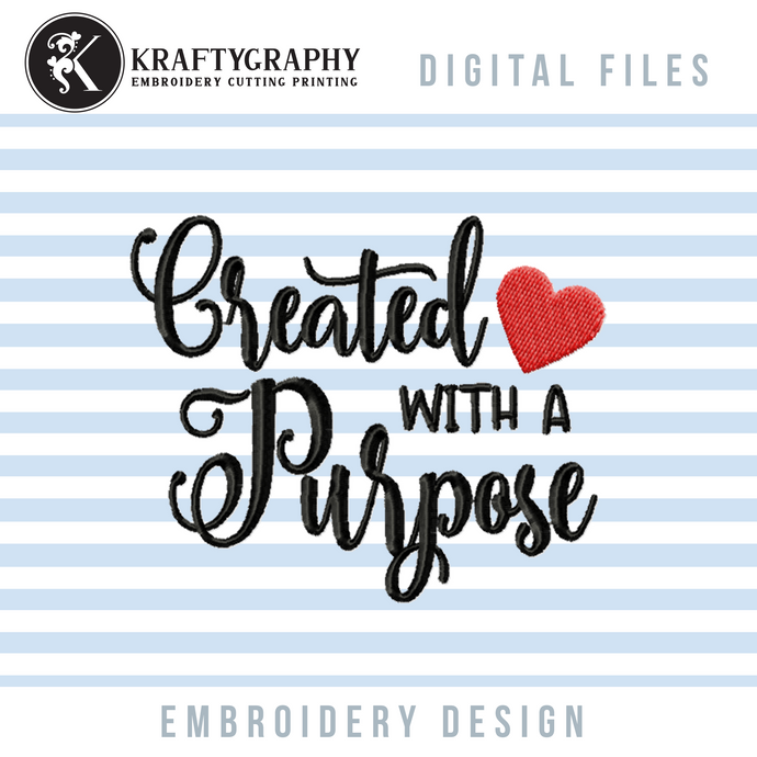 Religious Machine Embroidery Designs, Created With a Purpose Embroidery Patterns-Kraftygraphy