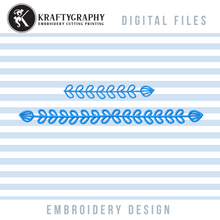 Load image into Gallery viewer, Floral Divider Machine Embroidery Designs, Decorative Elements Embroidery Patterns-Kraftygraphy
