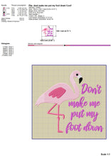 Load image into Gallery viewer, Funny Flamingo Embroidery Designs, Summer Embroidery Pattern, Beach Embroidery Files, Tropical Bird Machine Embroidery Stitches,Flamingo Pes-Kraftygraphy
