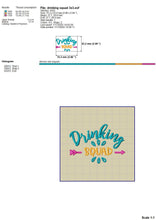 Load image into Gallery viewer, Drinking Squad Machine Embroidery Designs, Drinking Embroidery Sayings, Bachelorette Embroidery Patterns, Party Pes Files, Drinking Shirt Embroidery Files, Alcohol Jef Files, Kitchen Towels Hus Files-Kraftygraphy
