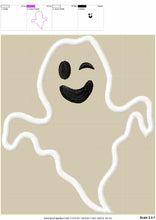 Load image into Gallery viewer, Funny Ghost Applique, Halloween Embroidery Designs, Big Size-Kraftygraphy

