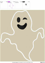 Load image into Gallery viewer, Funny Ghost Applique, Halloween Embroidery Designs, Big Size-Kraftygraphy
